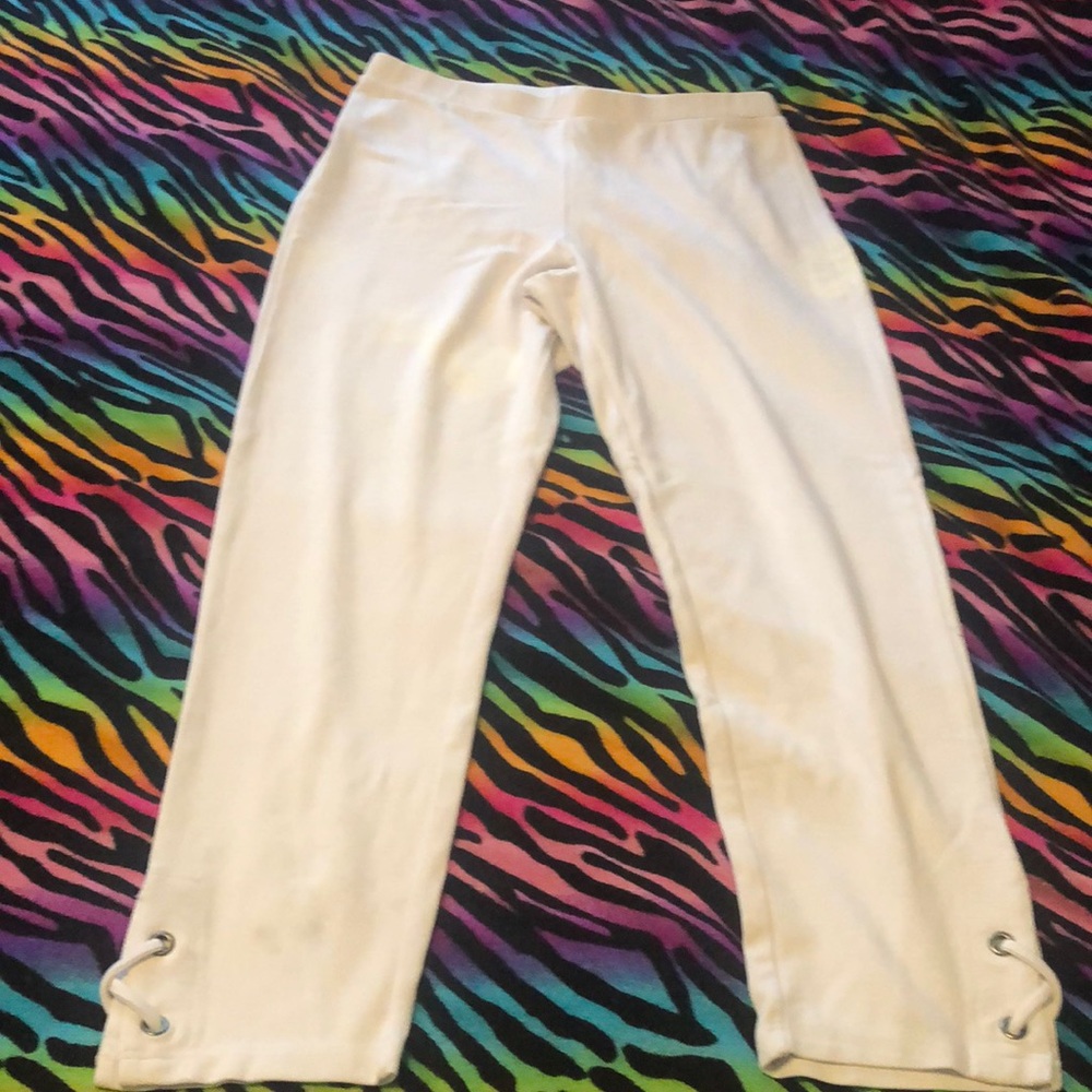 White Lynn Ritchie Leggings Size: M